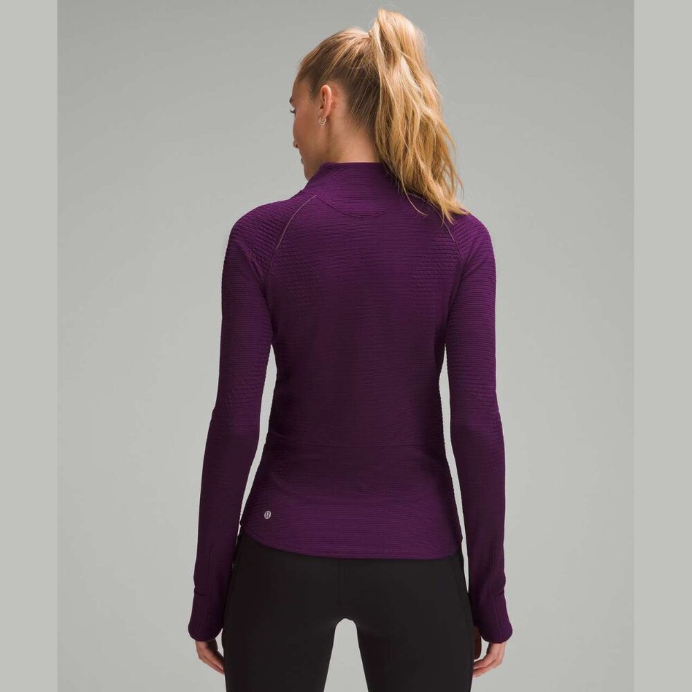 NWOT Lululemon Ventscape Half-Zip Long-Sleeve Dramatic Magenta Purple Size 12